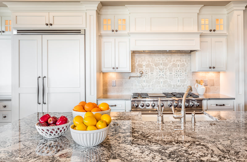 How to clean a granite countertop.