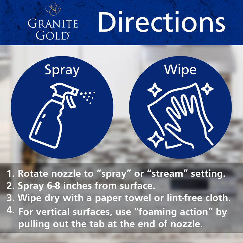 Granite Gold Daily Cleaner Directions