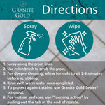 Granite Gold Grout Cleaner directions for use