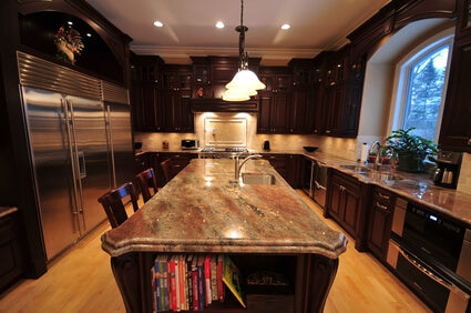 Sealing granite and other natural stone in this kitchen.