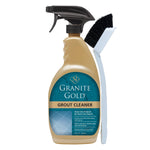 Granite Gold Grout Cleaner Spray bottle with brush front view