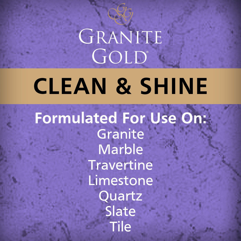  Granite Gold Polish Buffing Microfiber Cloth, Streak-Free Shine  for Granite, Quartz, Marble, Travertine, Natural Stone Countertops, 12x12  Inch, 3-Pack : Health & Household